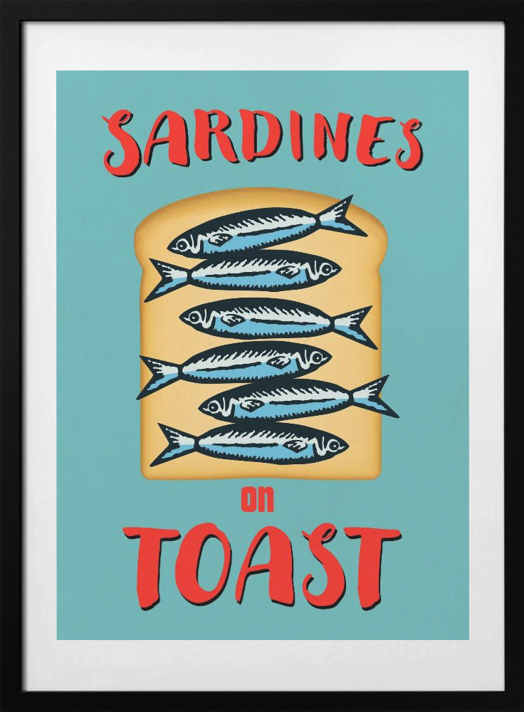 Sardines On Toast 2 - Art Print by WallChart Art Studio