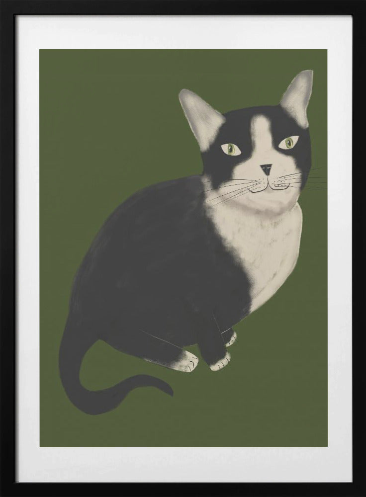 Mr Tuxedo Cat - Art Print by Sharyn Bursic