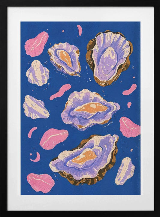 Oysters in Orbit - Art Print by THE MIUUS STUDIO