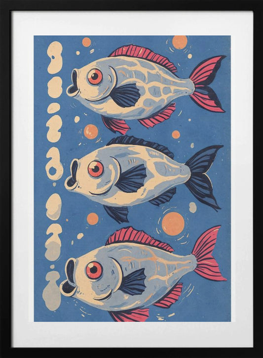 Cosmic Koi Dance - Art Print by THE MIUUS STUDIO