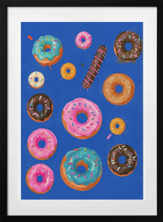 Donut Delight Canvas - Art Print by THE MIUUS STUDIO
