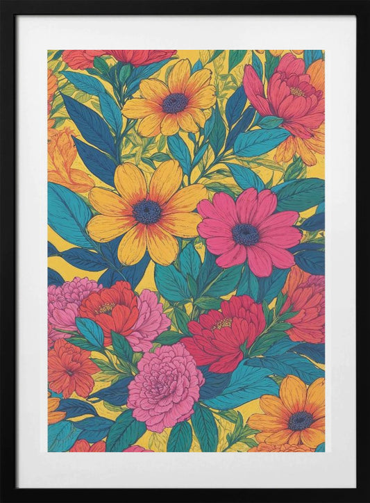 Vibrant Blooming - Art Print by THE MIUUS STUDIO