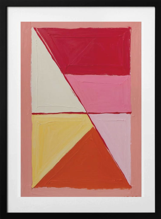 Geometric Warmth - Art Print by THE MIUUS STUDIO