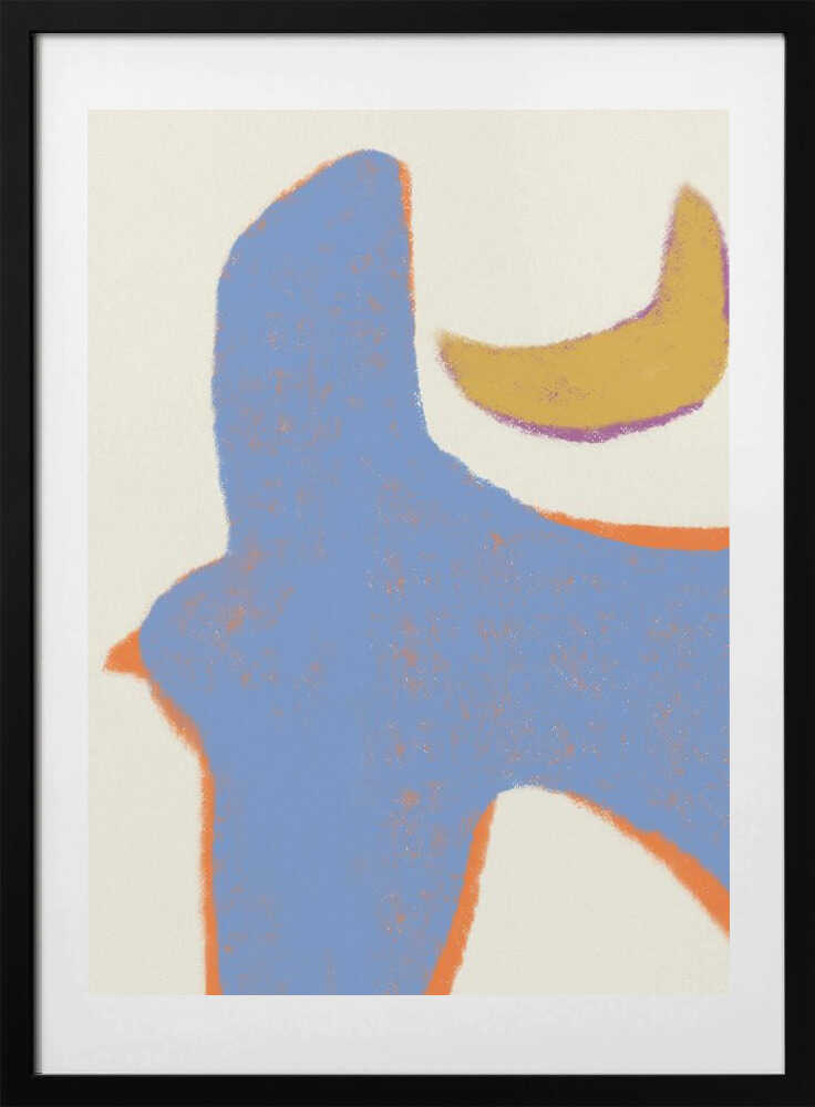 Organic pastel shape arrangement - Art Print by Little Dean