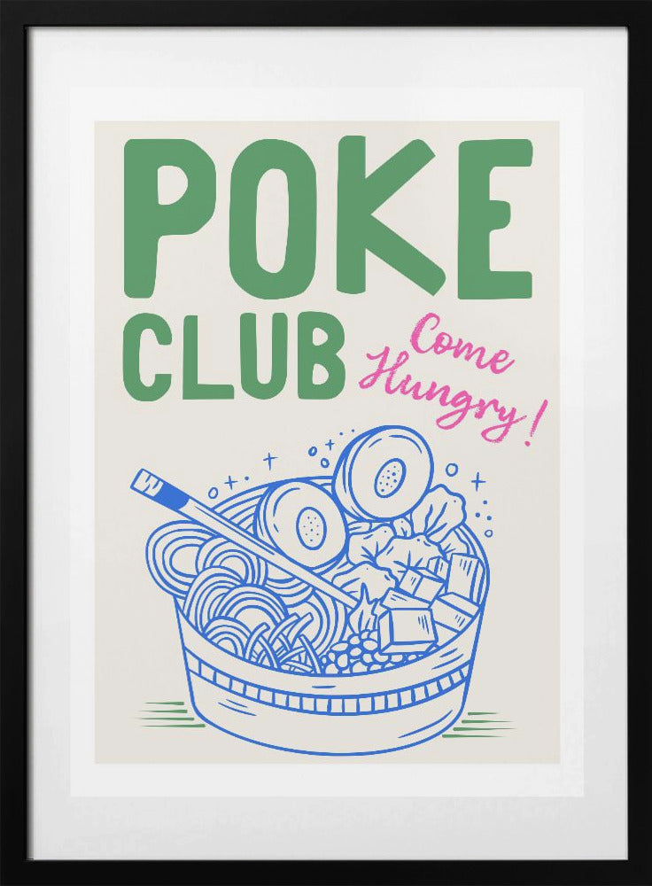 Poke Club - Art Print by WallChart Art Studio