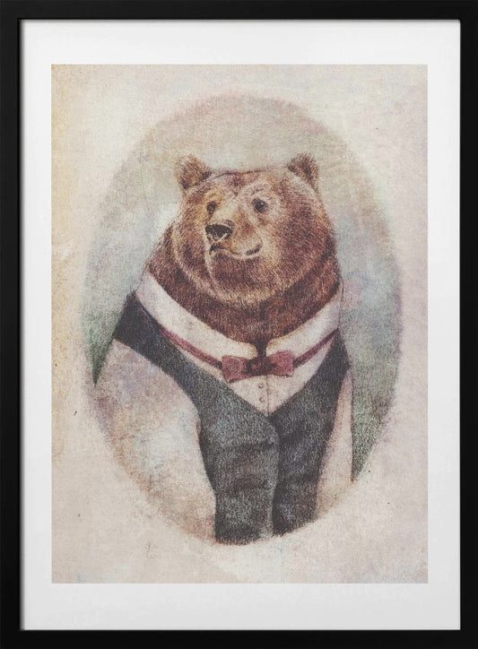 Old Gentleman - Art Print by Mike Koubou