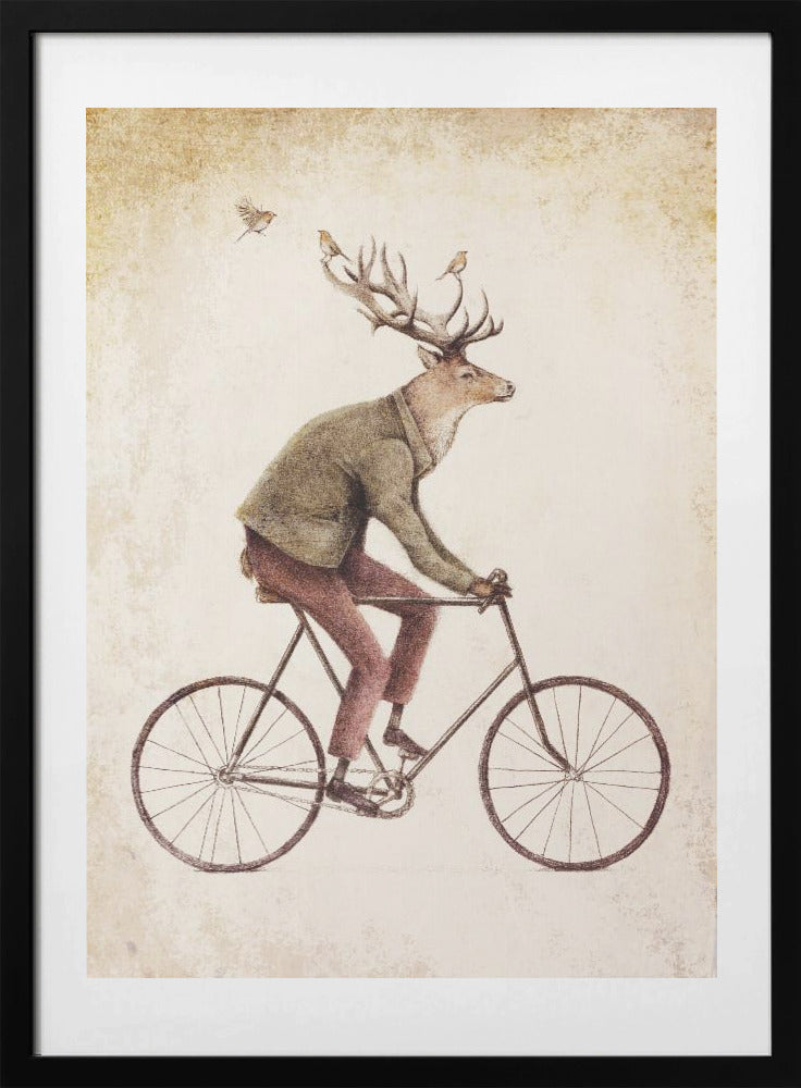 Even a Gentleman rides - Art Print by Mike Koubou