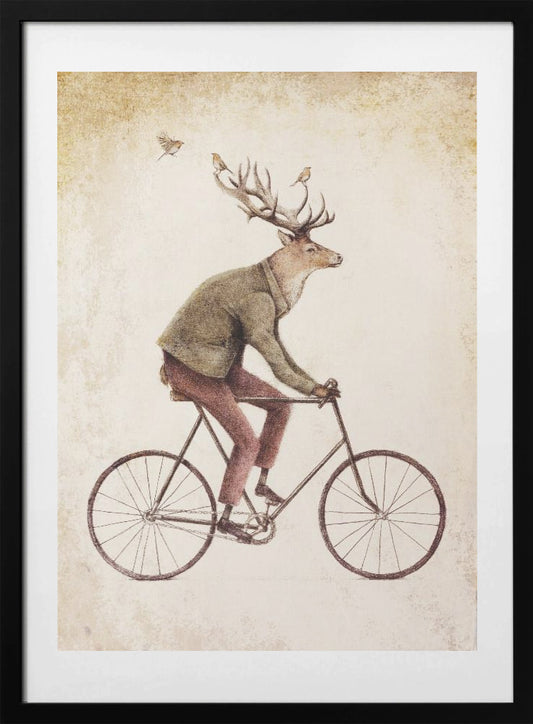 Even a Gentleman rides - Art Print by Mike Koubou