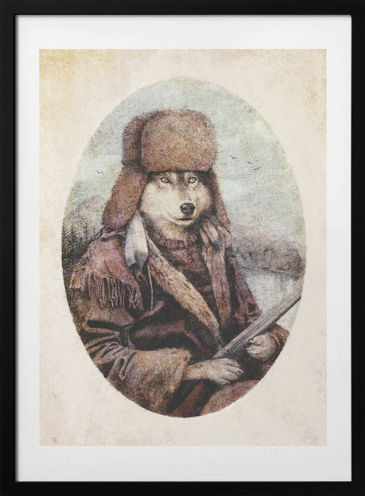 The Huntsman Wolf - Art Print by Mike Koubou