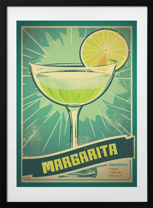Retro Margarita Delight - Art Print by Andreas Magnusson