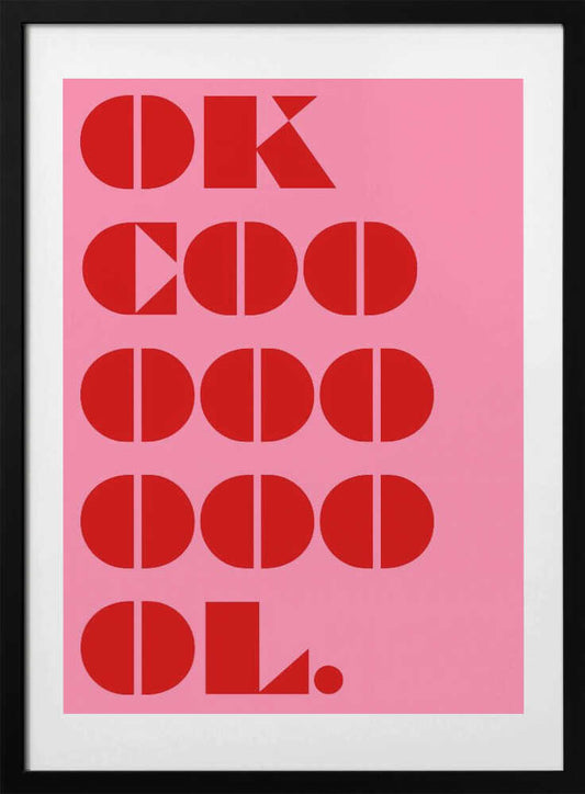Bold Geometric Message - Art Print by Athene Fritsch