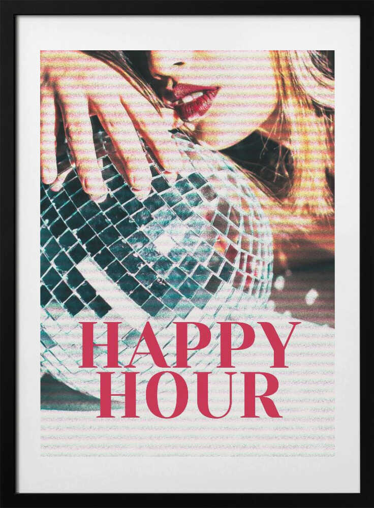 Woman with a Disco Ball - Art Print by Athene Fritsch