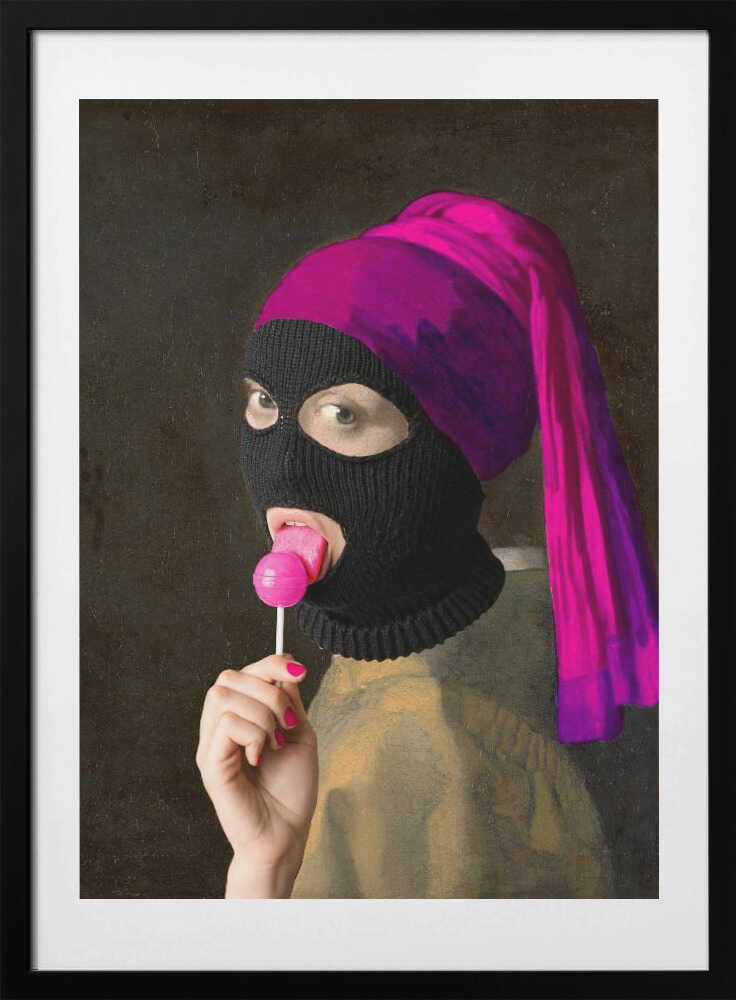 Girl in Balaklava - Art Print by Athene Fritsch