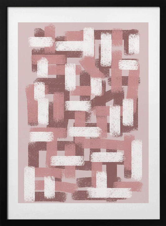 Blush Grid - Art Print by THE MIUUS STUDIO