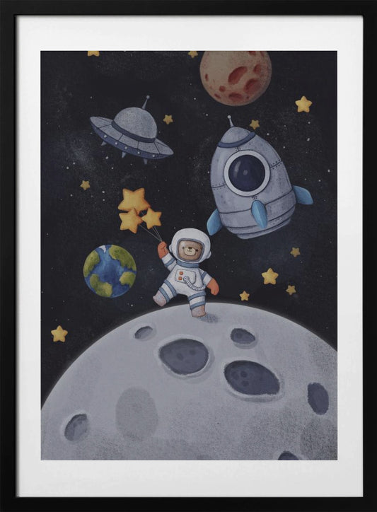 Astronaut Bear - Art Print by Xuan Thai