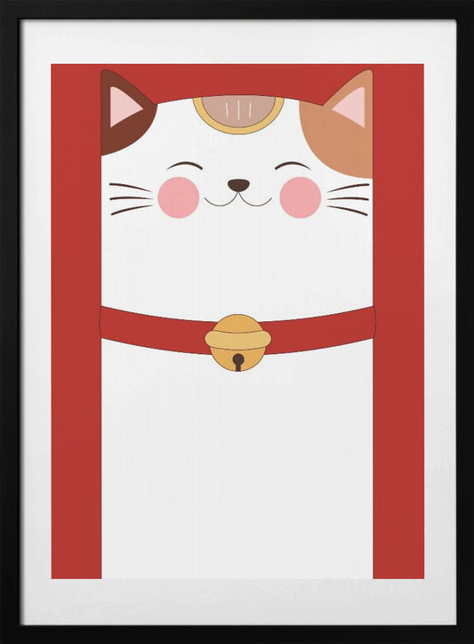 Good Luck Charm Cat - Art Print by Xuan Thai