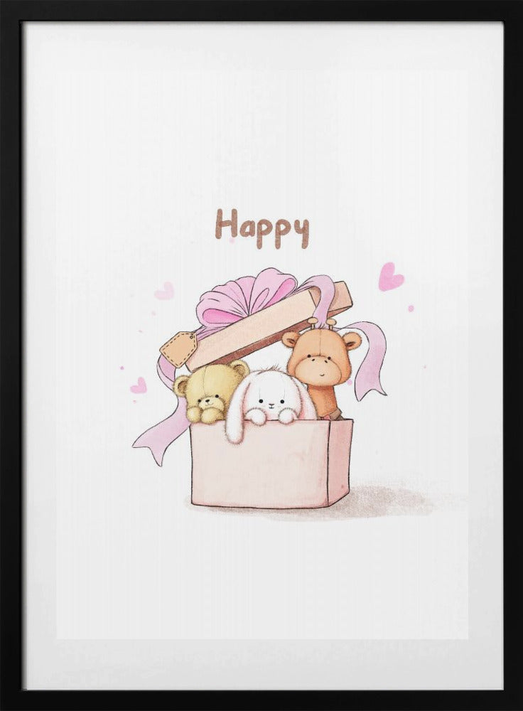 Teddy Bears Are In the Box - Art Print by Xuan Thai