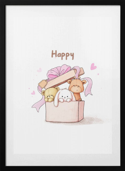 Teddy Bears Are In the Box - Art Print by Xuan Thai