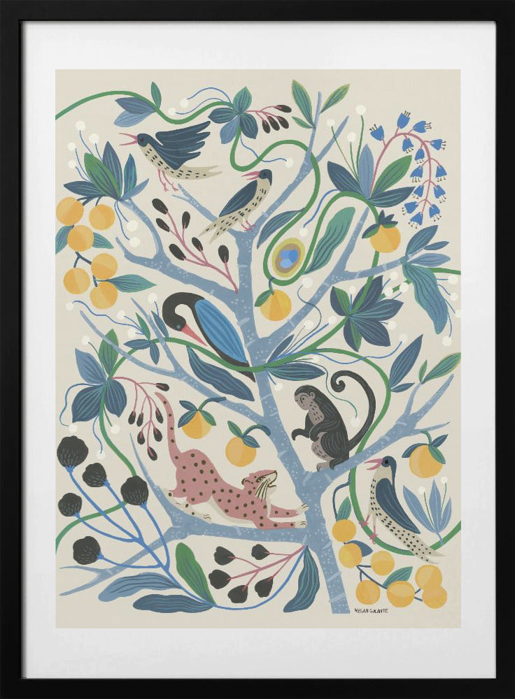 Kareema Menagerie - Art Print by Megan Galante