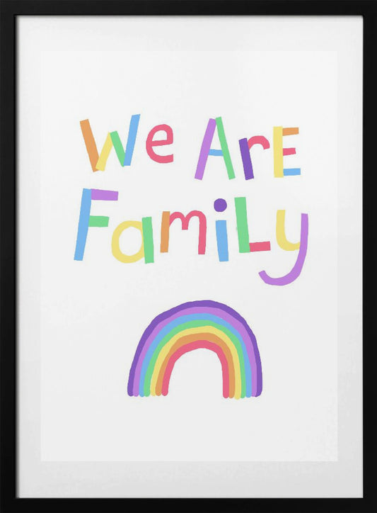 Vibrant Letters above a Rainbow - Art Print by Carla Daly