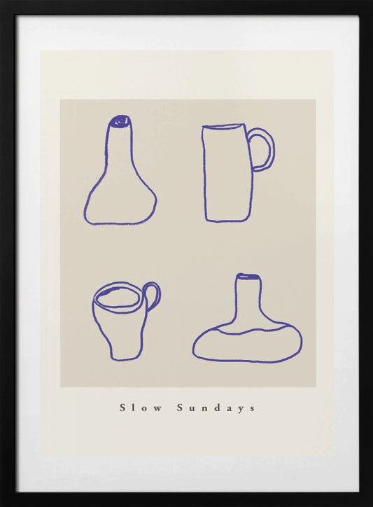 Abstract Pottery Lines - Art Print by Treechild