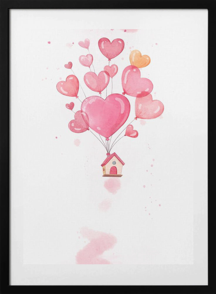 Heart Balloons - Art Print by Xuan Thai