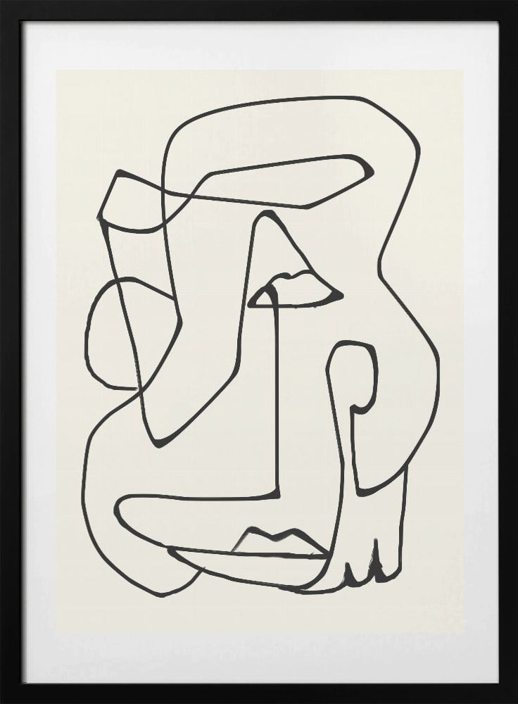 Abstract Line Art - Art Print by ThingDesign