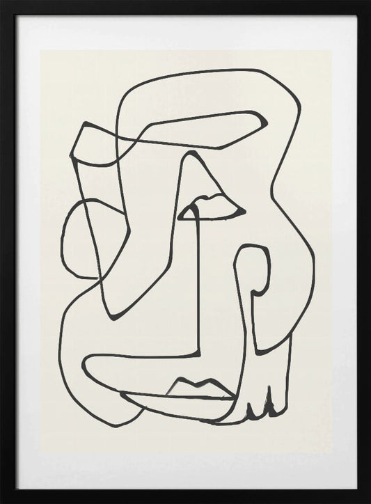 Abstract Line Art - Art Print by ThingDesign