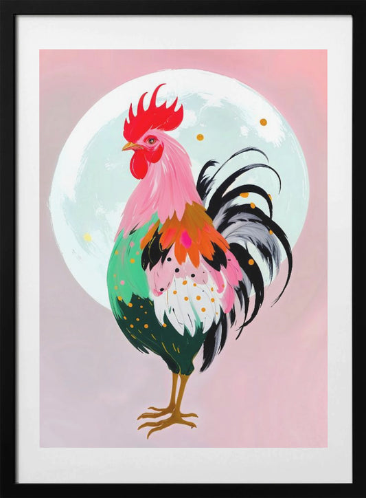 Charm Never Hurt a Rooster - Art Print by Uma Gokhale