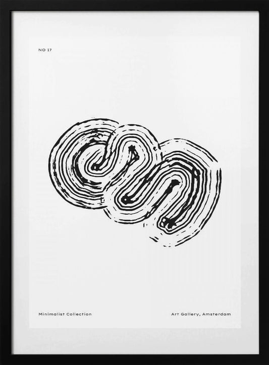 Monochrome Maze 17 - Art Print by Treechild