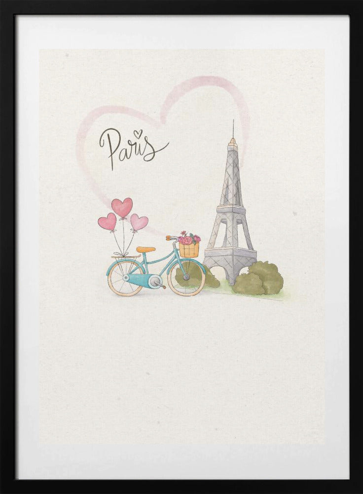 Charming Paris Ride - Art Print by Xuan Thai