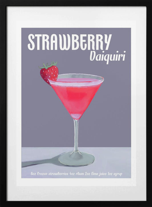 Strawberry Daiquiri Delight - Art Print by Emanuela Carratoni