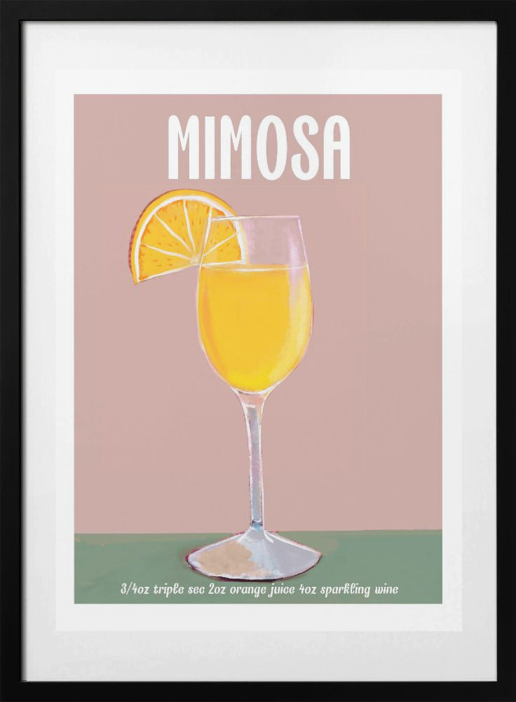 Mimosa Cocktail Delight - Art Print by Emanuela Carratoni