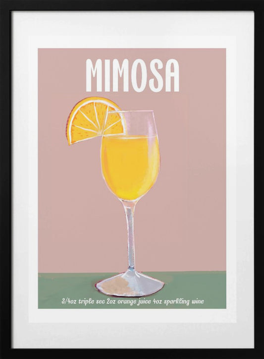 Mimosa Cocktail Delight - Art Print by Emanuela Carratoni