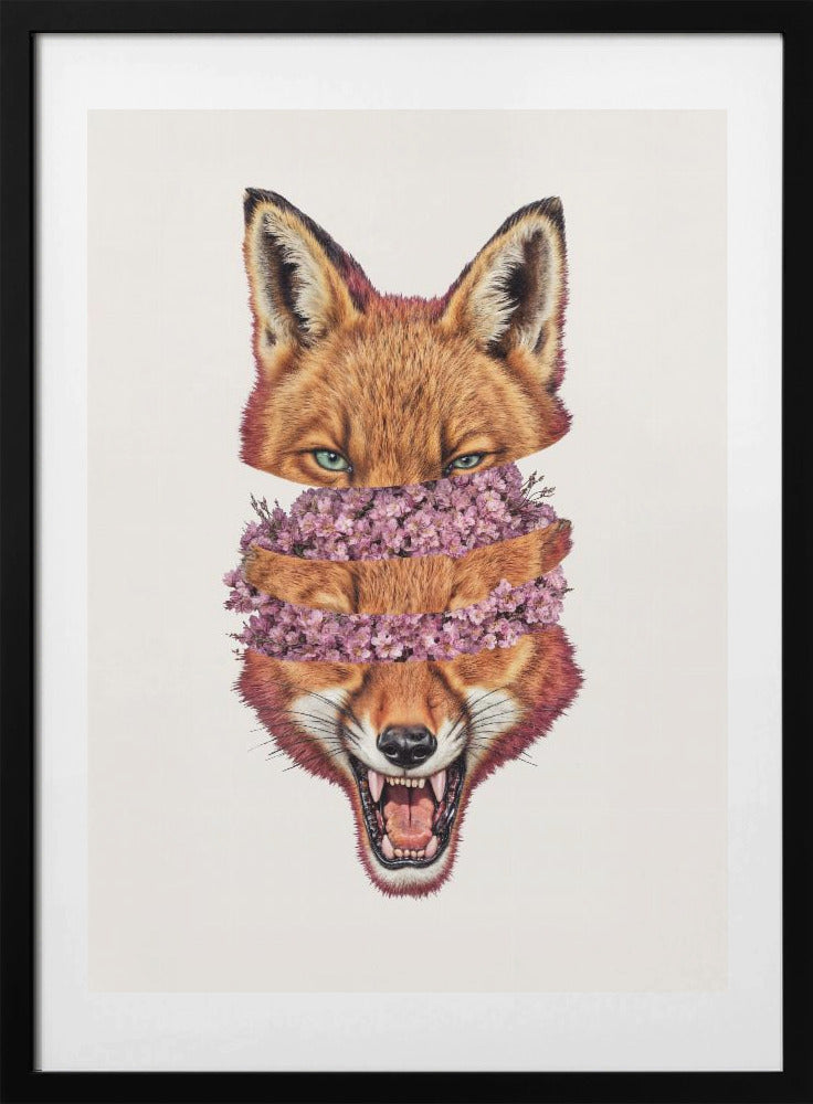 Flowers Inside Copy - Art Print by Robert Farkas