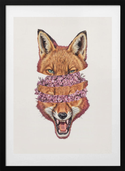 Flowers Inside Copy - Art Print by Robert Farkas