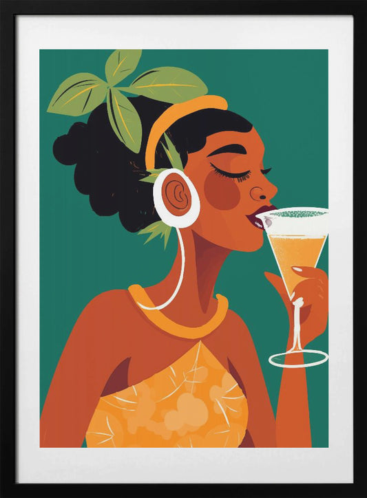 Drink In the Tropics - Art Print by Andreas Magnusson