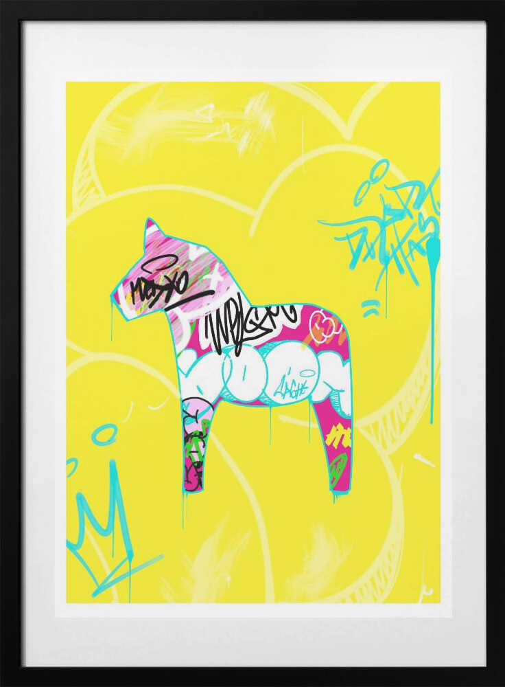 Graffiti Style Horse - Art Print by Suzan Habib