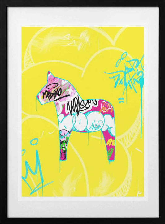 Graffiti Style Horse - Art Print by Suzan Habib