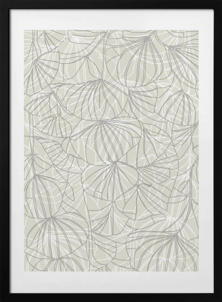 Abstract Floral Line - Art Print by cartissi
