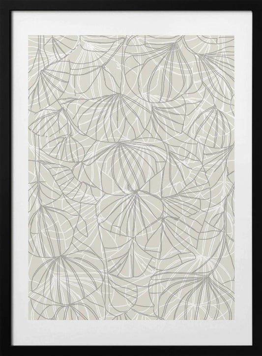 Abstract Floral Line - Art Print by cartissi