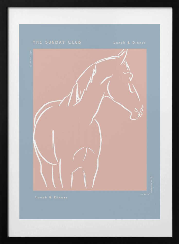 Elegant Equine Sketch - Art Print by Treechild