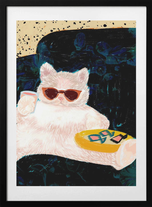 Animals Pets Cats - Art Print by Uma Gokhale