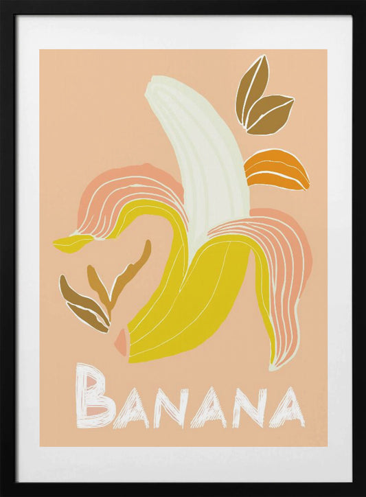 Peel Appeal (Banana) - Art Print by casa cartissi