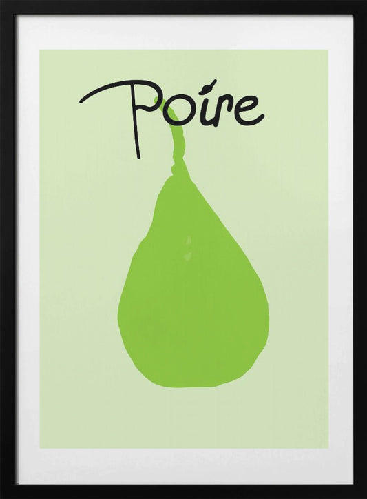 Green Pear Delight - Art Print by casa cartissi