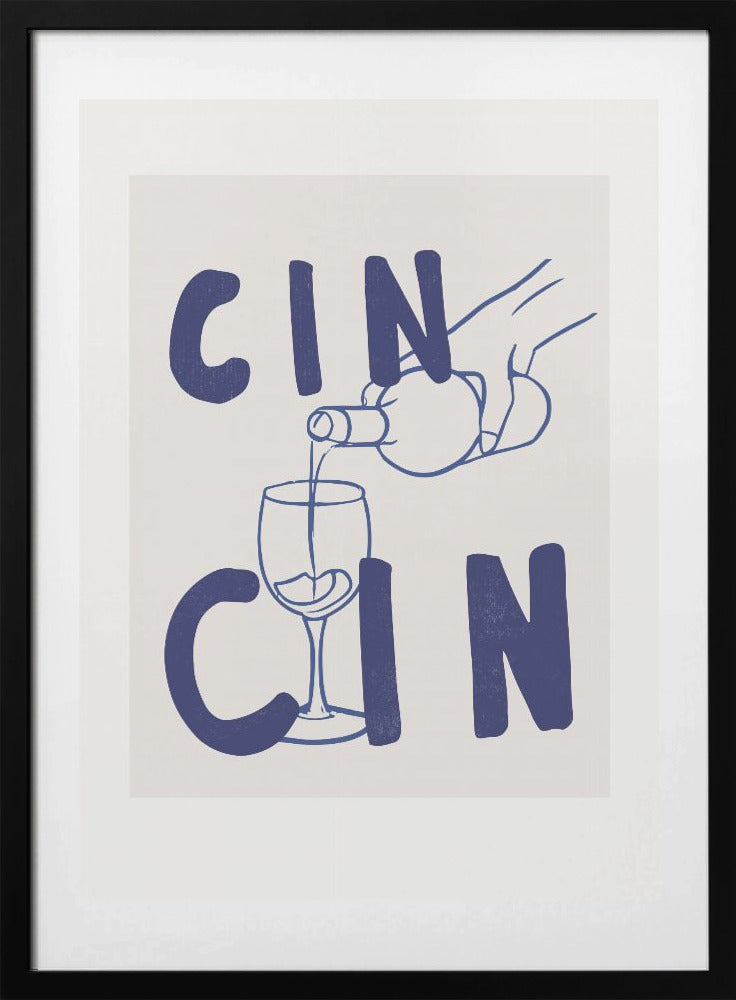 Cheers in Blue - Art Print by Treechild