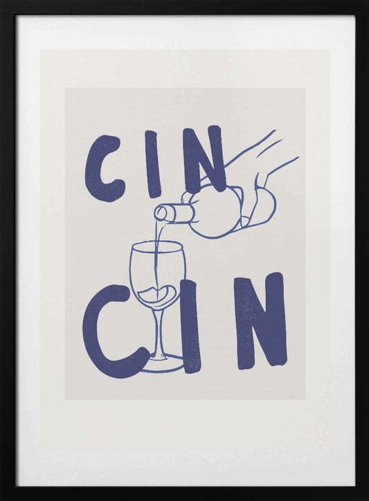 Cheers in Blue - Art Print by Treechild