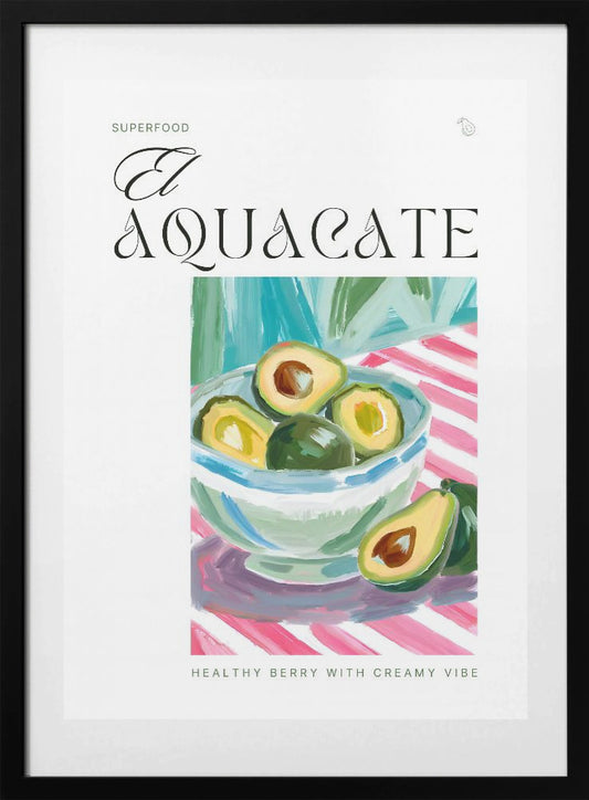 El Aquacate The Avocado - Art Print by Ohkimiko
