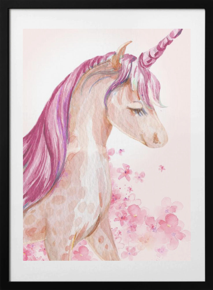 Blossom Unicorn - Art Print by Saskia Michele