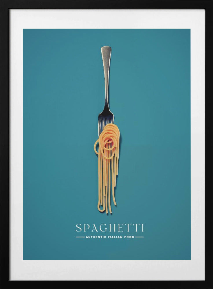 A Fork Wrapped In Spaghetti - Art Print by Andreas Magnusson